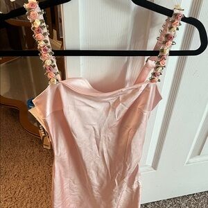 Princess Polly Pink Mini Dress with Floral Straps